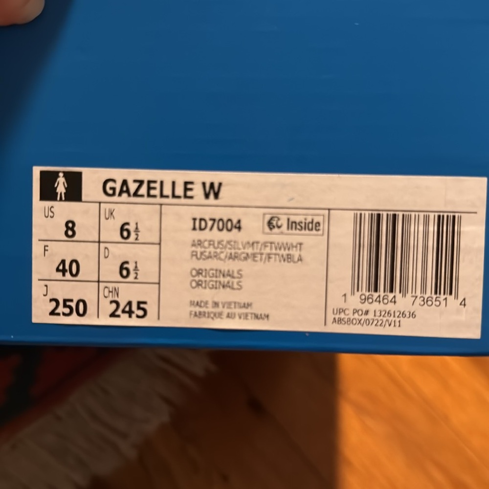 Adidas Gazelle Sneakers in Vibrant Teal - Picture 4 of 4